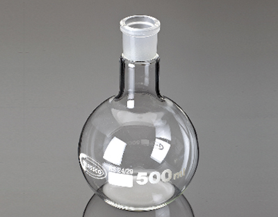Ballon fond plat col rodé 24/29, 500 mL, Glassco
