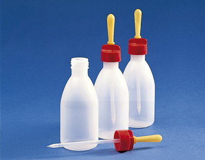 Flacon Ranvier avec compte-goutte PE 1000ml