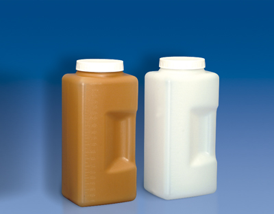 Flacon gradué HDPE orange 95x115x245mm