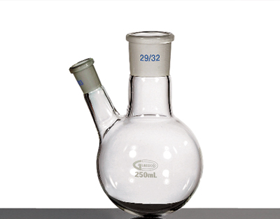 Ballon f/rond bi-col, 24/29-19/26, 250 mL, Glassco