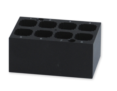 Metal block for 8 cells 12,5x12.5 mm f/Mini T