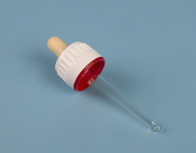 Tapón, tetina y tubo p/frascos 60 mL  DIN28, blanco