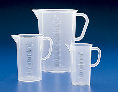 JARRA GRADUADA PP FORMA ALTA, 500 ML