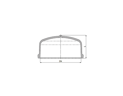 Bouchon plan type PZ DN 100 long.100