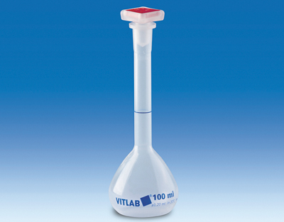 Fiole jaugée VITLAB PP translucide 250 ML