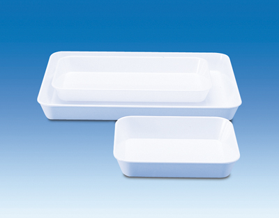 Plateau pour instuments MF, blanc, creux, 290 x 160 x 35 mm