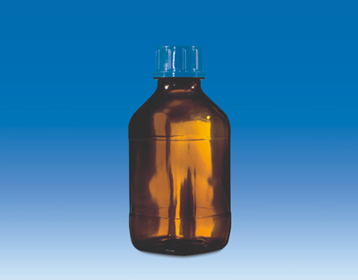 Flacon plastifié verre brun 2500ml GL45