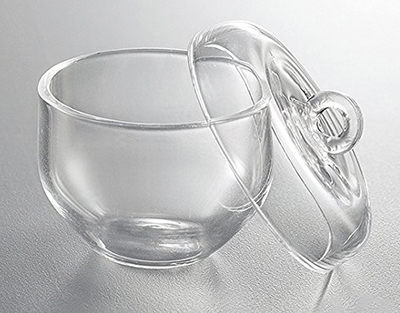Creuset en quartz avec  couvercle, 25ml