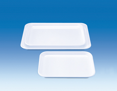 Plateau pour instuments MF, blanc, plat, 428 x 288 x 17 mm