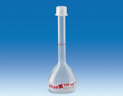 Fiole jaugée PMP, à vis, 50 ml