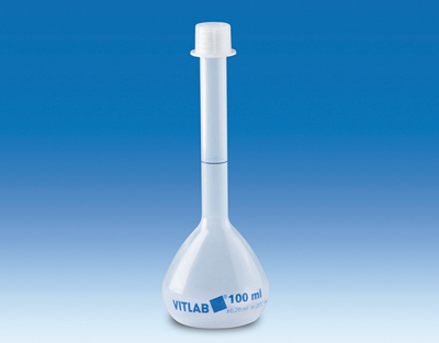 Fiole jaugée PP, à vis, 50 ml