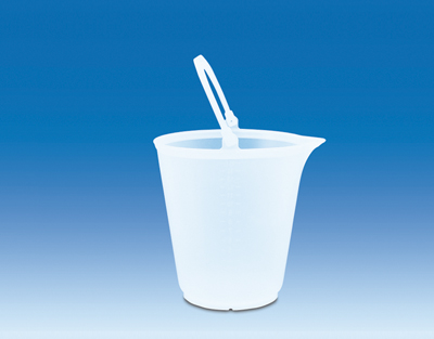 Cubo con pico PP transparente, 12 L