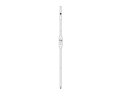 Pipette AS 2 TRAITS 2 ml à b.de sûreté QUALICOLOR, certif. de lot