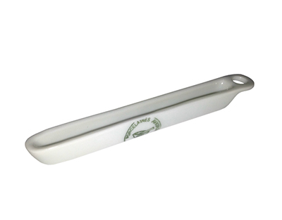 Long combustion boat with eyelet - glazed, 63x15mm, AVIGNON ceramic