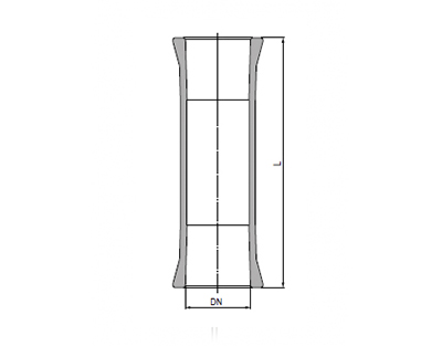 Tubo conector DN40 RK L 300
