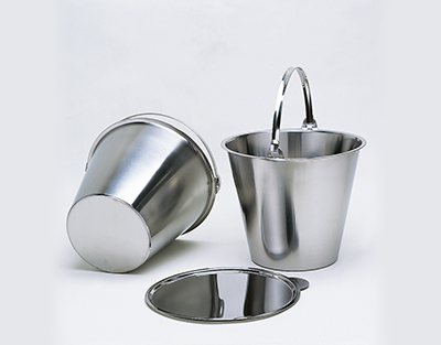 Cubo con asa inox 12L