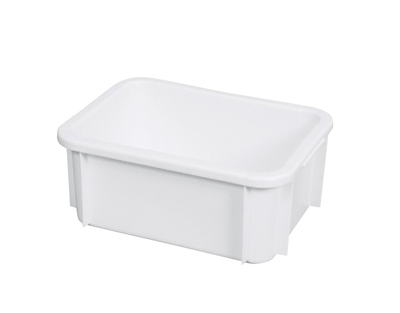 Cubeta rectangular, 12 l blanca