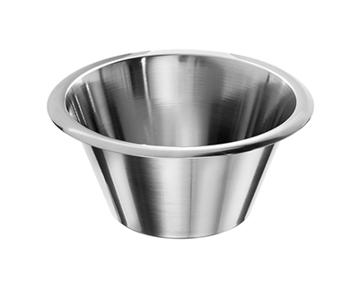 Cubeta acero inox con borde,11 L h. 180 mm