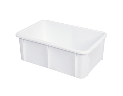 Cubeta rectangular,  35 l blanca