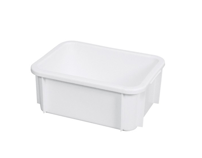 Cubeta rectangular,  15 l blanca