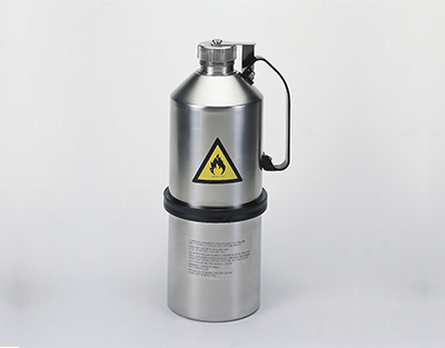 CONTENEDOR SEGURIDAD REDONDO 2,5L CON DISPENSADOR*