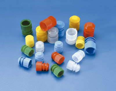 Bouchon à/ailettes p/tubes 11-13 mm (b/1000), vert