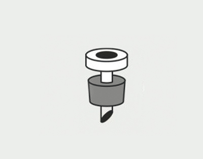 Glass porous base with stopper for filtration equipment 47mm, Glassco