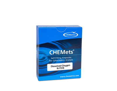 Oxygène (Dissout), 0-180 ppb.Type: CHEMets. Rechange. 30 det.
