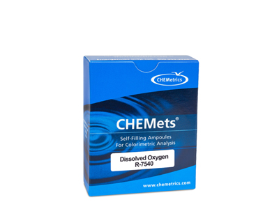 Oxygène (Dissout), 0-100 ppb.Type: CHEMets. Rechange. 30 det.