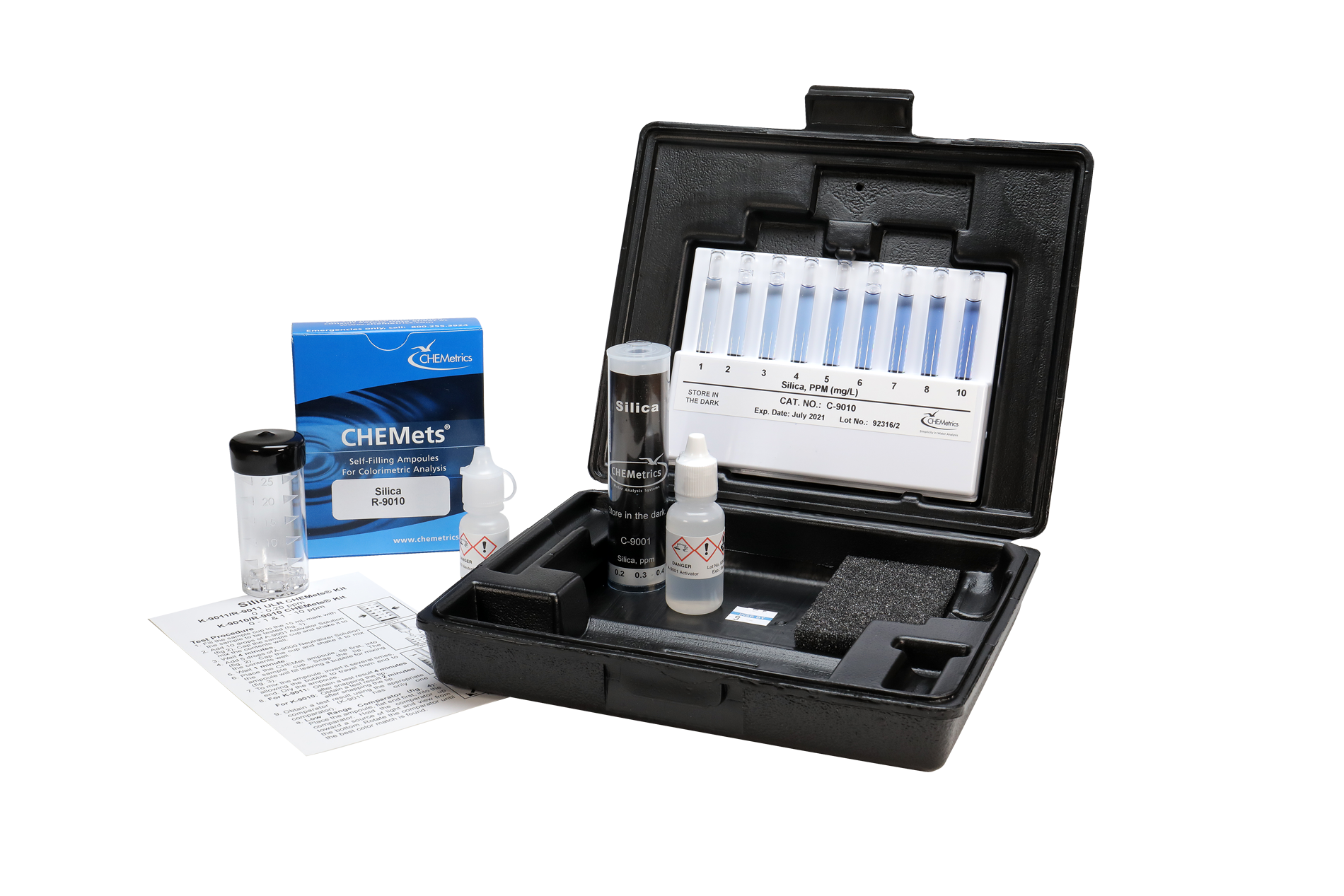 Kit Silice 0-1 et 1-10 ppm