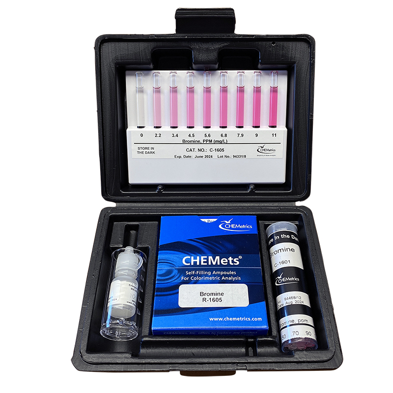 Brome - Kit visuel CHEMets 0-2.2 & 0-11 ppm