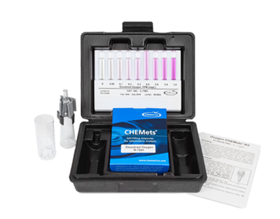 Oxygène (Dissout), 0-1 ppm.Type: CHEMets. Kit. 30 det.