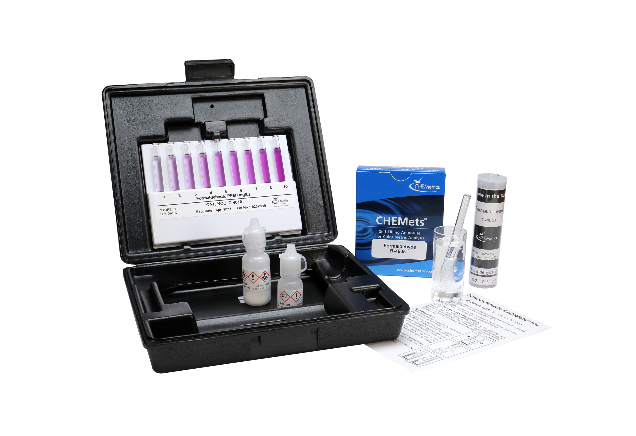 Kit Formaldehído, 0-1 / 1-10 ppm