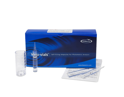 Phenols, 0-8 ppm.Type: Vacu-vials. Kit. 30 det.