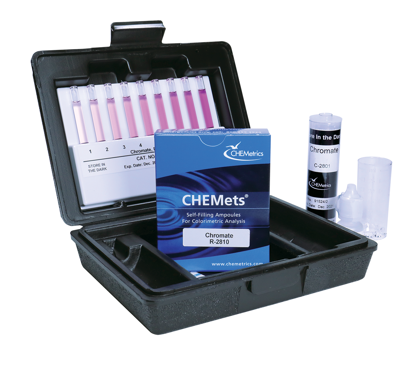 Chromate (hexavalent) - Kit visuel CHEMets0-1 & 1-10 ppm