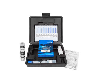 Cyanure (libre), 0-0,1/0,1-1 ppm.Type: CHEMets. Kit. 30 det.
