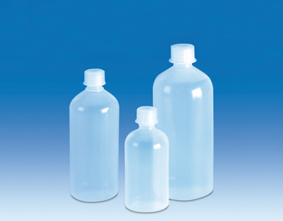 Frasco boca estrecha PP 1000 mL, tapón GL32