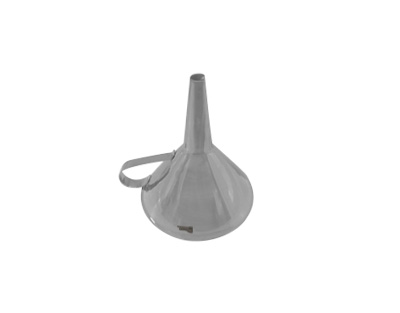 Embudo con asa, acero inox. 316, Ø 120 mm