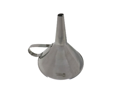 Embudo con asa, acero inox. 304, Ø 120 mm
