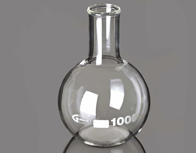 Matraz fondo plano, cuello estrecho, Boro 3.3 Glassco 50ml
