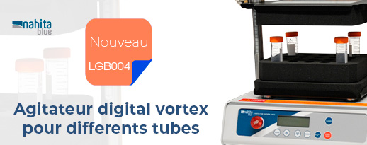 🧬 Nouveau Lancement! Agitateur Vortex Multitube Digital Nahita Blue