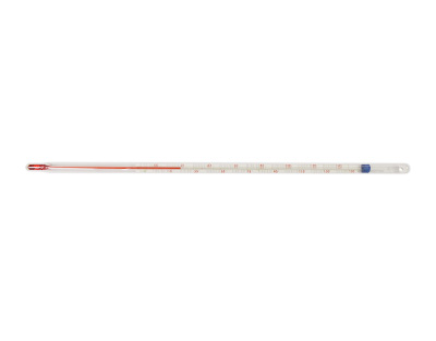Thermomètre échelle int. liquide rouge, -10/150