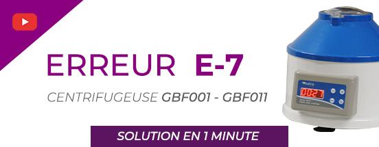 🔧 Votre centrifugeuse GBF001 ou GBF011 affiche l’erreur E-7?