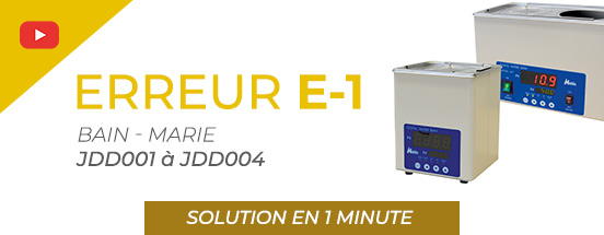 Erreur E-1 dans les bains-marie : comment la détecter et l’éviter