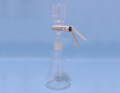 Vacuum filtration equipment for dia. 47 mm membranes, ground glass, 1L, Glassco