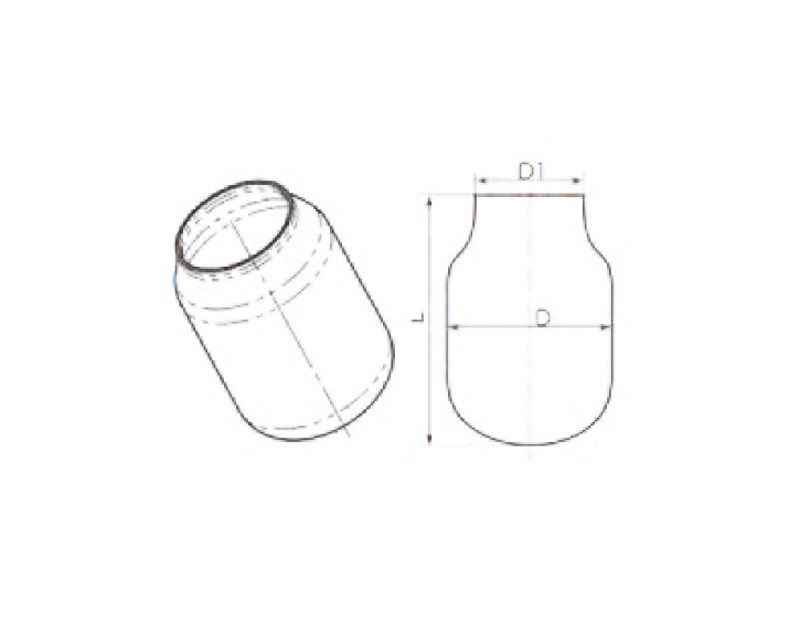Semi producto de reactor Ø.ext. 315mm long. 500 mm