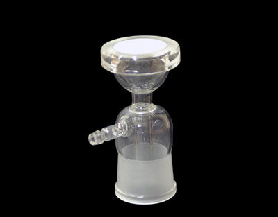 Glass base with porous plate for filtration equipment 47mm, Endo Glassware