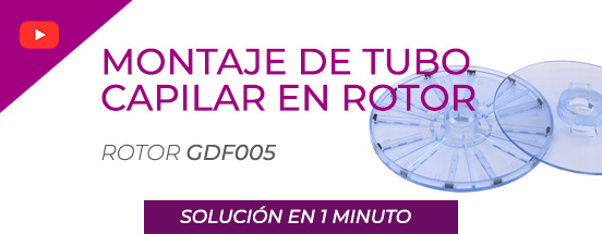 Tubo capilar y rotor para microhematocrito