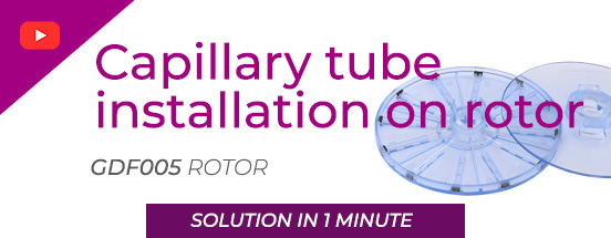 Capillary tube and rotor for microhematocrit