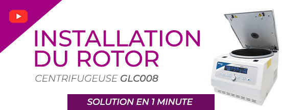 🔧 Montage du rotor GLK014 sur la centrifugeuse GLC008